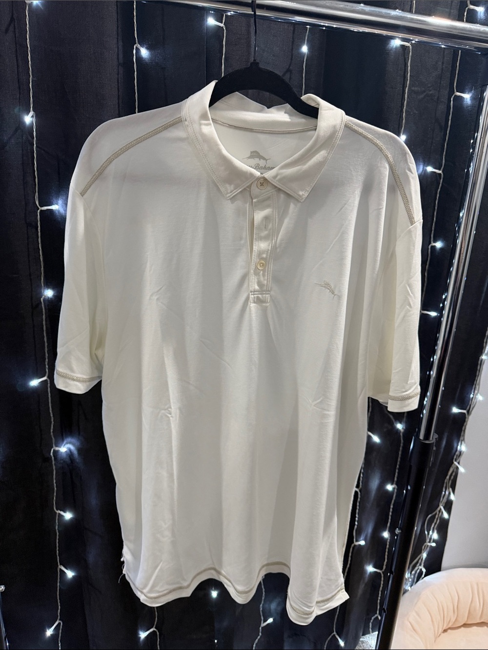 Tommy Bahama Men's Cream Polo Shirt